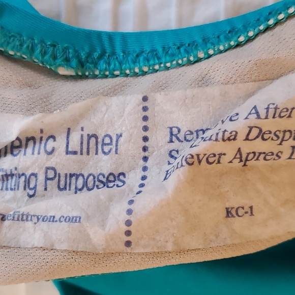 LADIES ABS SWIMSUIT, sexy, one-piece, size 8, NWT, teal green - Picture 4 of 9